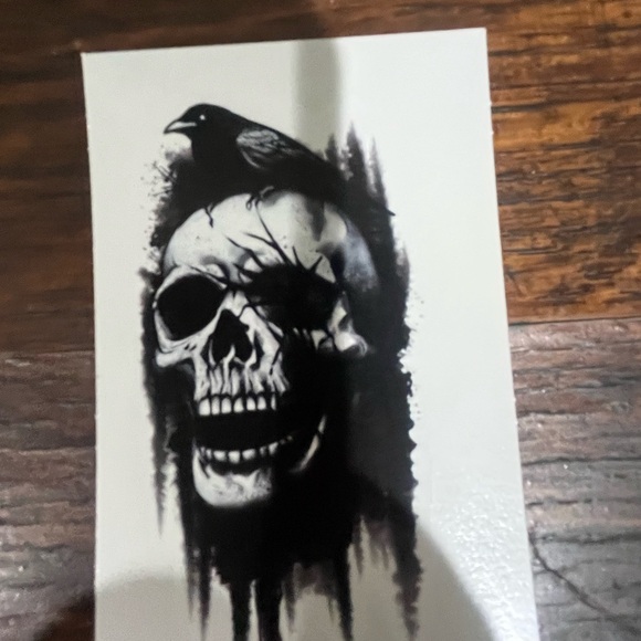 Skull Tattoo Sticker - Picture 10 of 16